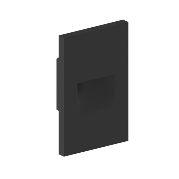 Nora NSW-730 Ari LED Step Light with Vertical Face Plate - Black