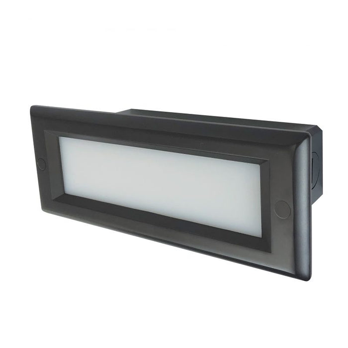 Nora NSW-842 Brick Dimmable LED Step Light with Lens Face Plate, 3000K