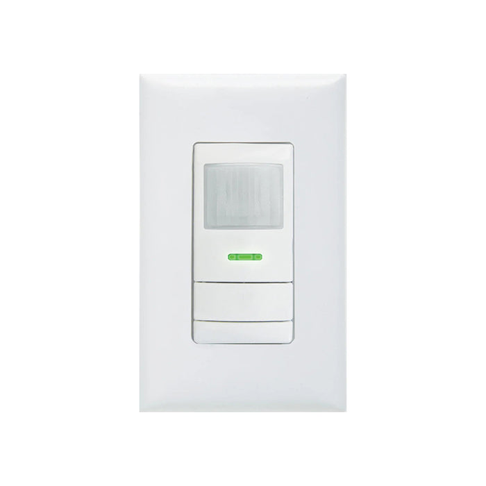 nLight NWSXA PDT LV Low Voltage Wall Switch Occupancy Sensor, Passive Dual Technology, White