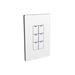 NX Lighting Controls NXSW2-W6 AC Wireless Smart Wall Station, 6 Toggle Button
