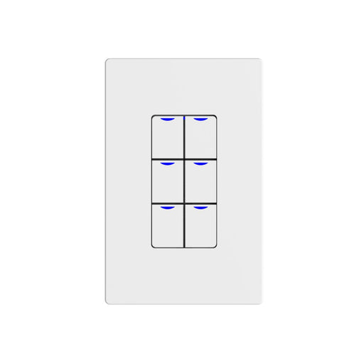 NX Lighting Controls NXSW2 NX Smart Wall Station, 6 Toggle Button