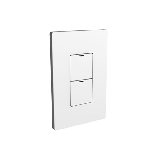 NX Lighting Controls NXSW2-W2 AC Wireless Smart Wall Station, 2 Toggle Button