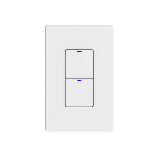 NX Lighting Controls NXSW2-W2 AC Wireless Smart Wall Station, 2 Toggle Button