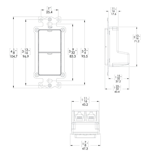 NX Lighting Controls NXSW2 NX Specialty Wall Station, Scene Switch