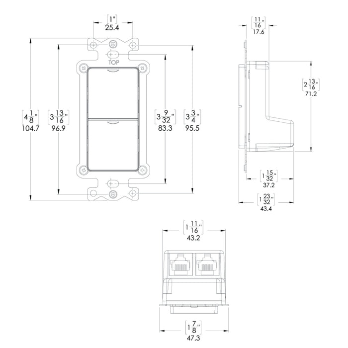 NX Lighting Controls NXSW2 NX Specialty Wall Station, Scene Switch