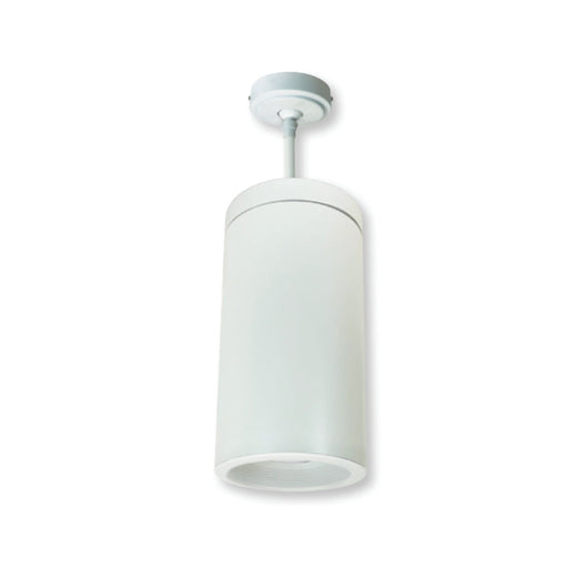 Nora NYLD2-6P Cobalt 6" 12W LED Cylinder, Baffle Trim, 1000 lm, Stem Mount - White