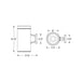 Nora NYLD2-6W Cobalt 6" 12W LED Cylinder, Reflector Trim, 1000 lm, Wall Mount, 120V