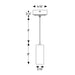 Nora NYLM-2C iLENE 2" 15W LED Mini Cylinder, 1000 lm, Cable Mount, 120-277V