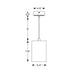 Nora NYLM-5C iLENE 5" 40W LED Mini Cylinder, 2800 lm, Cable Mount, 120-277V