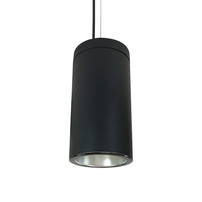Nora NYLS3 6" Sapphire III Cylinder, 36W, 3500 Lumens, 4000K, Reflector, Triac/ELV Dimming, Diffused Clear/ Black, Black Finish, 120V