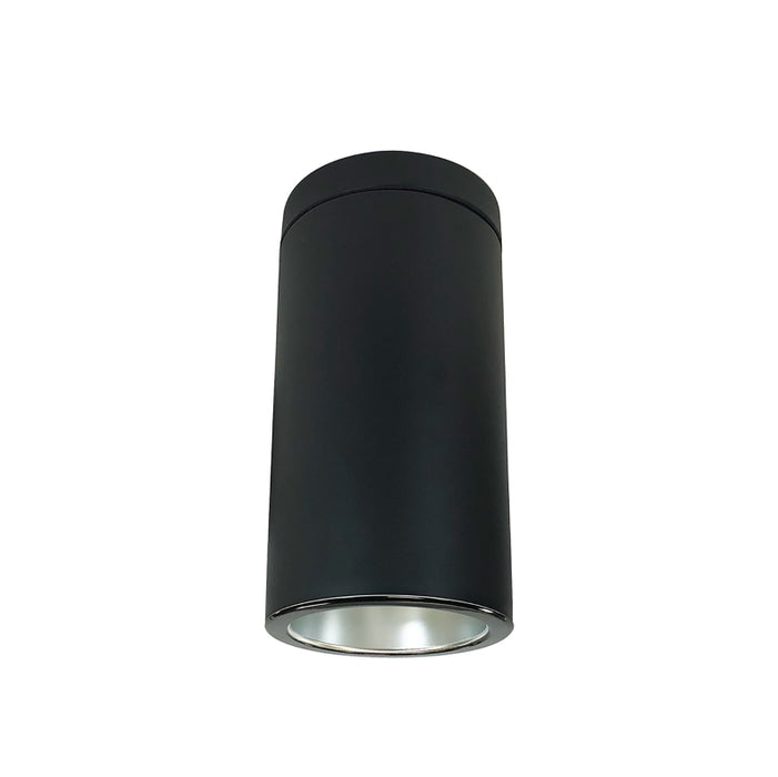Nora NYLS3 6" Sapphire III Cylinder, 24W 2500 Lumens, 4000K, Triac/ELV Dimming, Diffused Clear / Black Flange, Black Finish, 120V