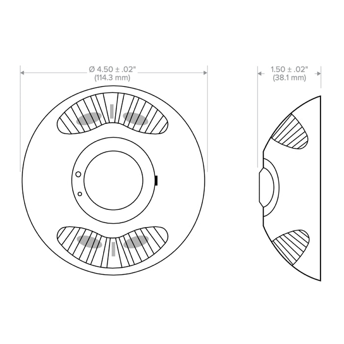 NX Lighting Controls OMNIDT500 OMNI Low Voltage Ultrasonic and PIR Ceiling Sensor, 500 sq. ft.