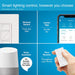 Lutron P-DIM-3WAY Caseta Smart Lighting Single-pole/3-way Smart Compatible LED Decorator Light Dimmer Kit with Wall Plate