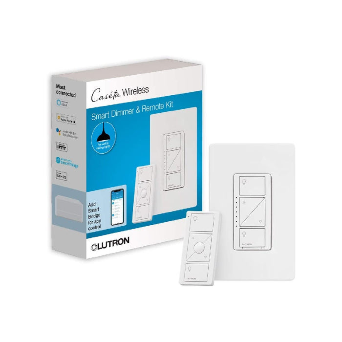 Lutron P-PKG1W Caséta Wireless In-Wall Dimmer with Pico Remote Control Kit