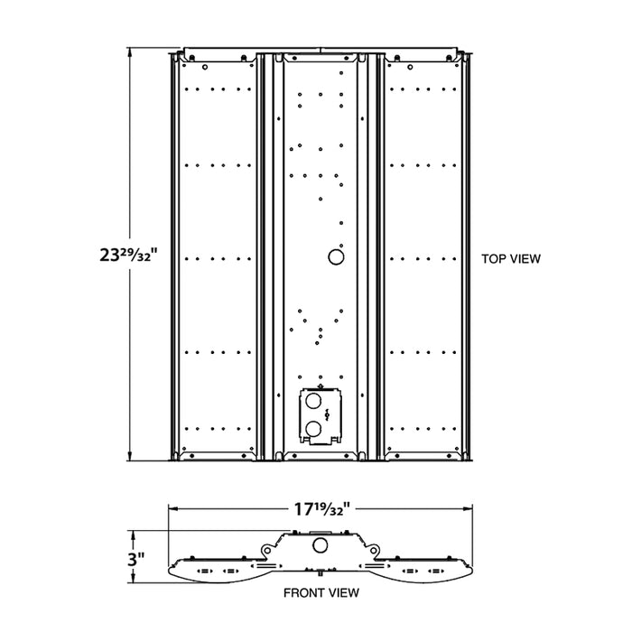 Columbia PEL2 Peloton 2-ft 122W LED Linear High Bay, 80CRI, 18000 Lumens, 120-277V, 0-10V Dimming