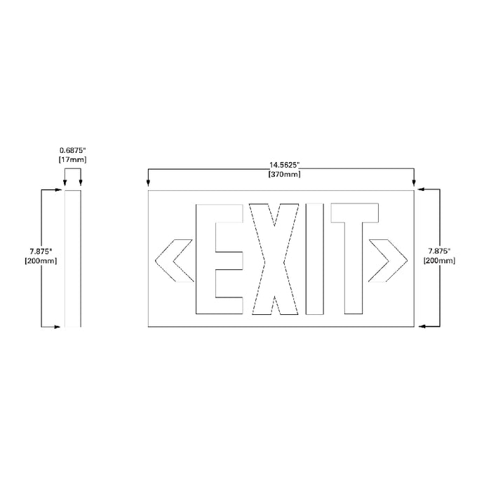 Sure-Lites PHL LED Photoluminescent Exit Sign