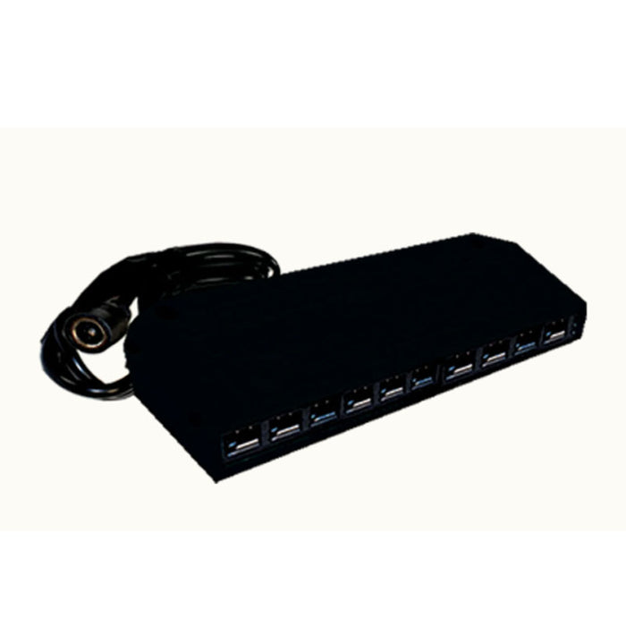 Westgate PL12-SPLIT10 10-Hole Mini Splitter with Female Socket, Black