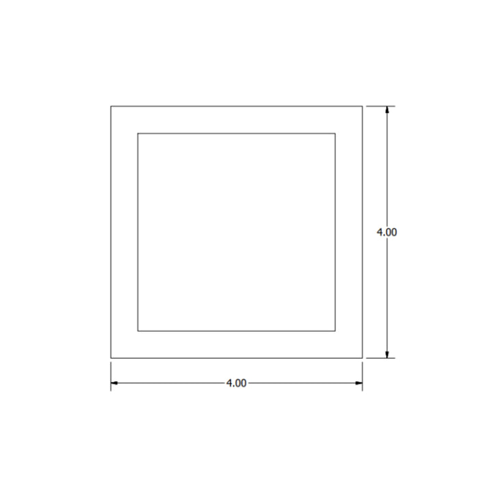 Westgate PL12S 4" 12V LED Square Slim Puck Lights, 5000K