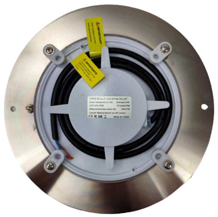 ABBA PL54 54W 12V LED 5 Wire Pool Light, RGBW