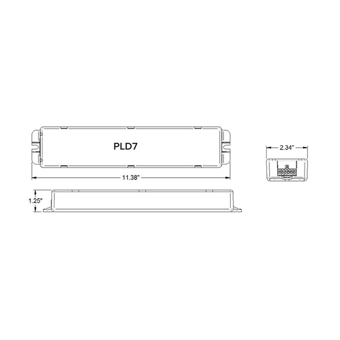 Dual-Lite PLD7 Emergency 7W LED Battery Pack, Polycarbonate Housing