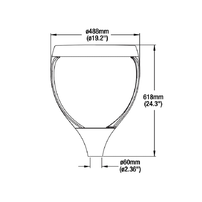 LEDvance POSTTOP 100W/120W/155W LED Performance Class Dual Selectable Post Top