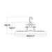 Albeo PRC11 150W/200W/240W LED Round High Bay, 3500K / 4000K / 5000K Selectable, 25K/30K/38K Lumens, 120-347V