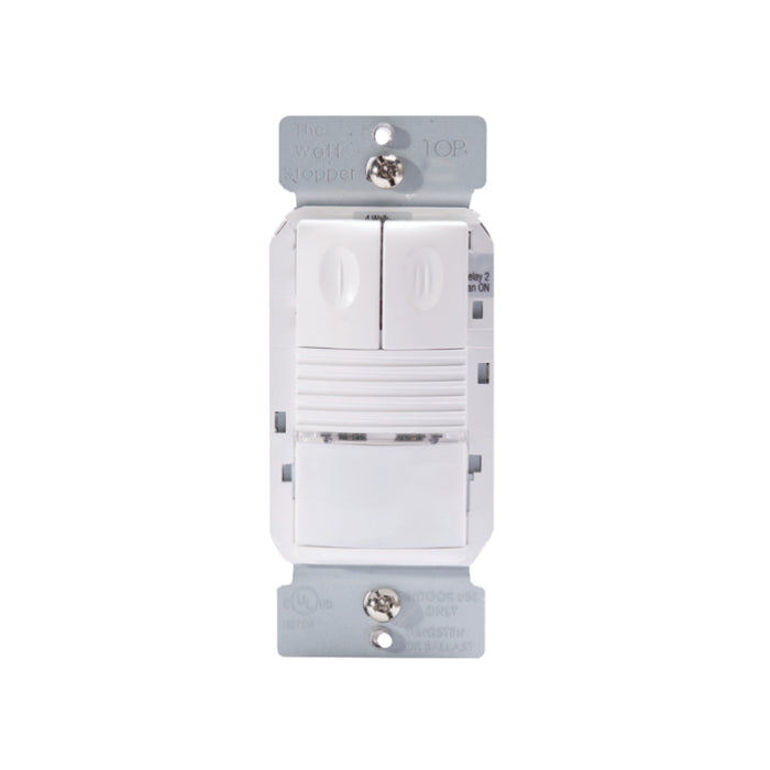 Wattstopper PW-302-U Passive Infrared Dual Relay Wall Switch Occupancy Sensor, BAA