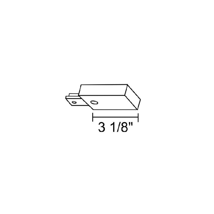 Juno R38 Trac-Lites End Feed Connector, 1-Circuit