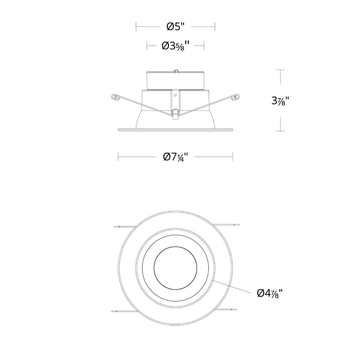 WAC R6DRAK  Lotos R 6" 13W LED Retrofit Adjustable Downlight, 5CCT Selectable