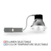 Rayon RBC10-FR 10" 9W/12W/18W/25W/29W Builders Plus LED Commercial Downlight Remodel/Retrofit, Lumens & 5CCT Selectable, 120-277V