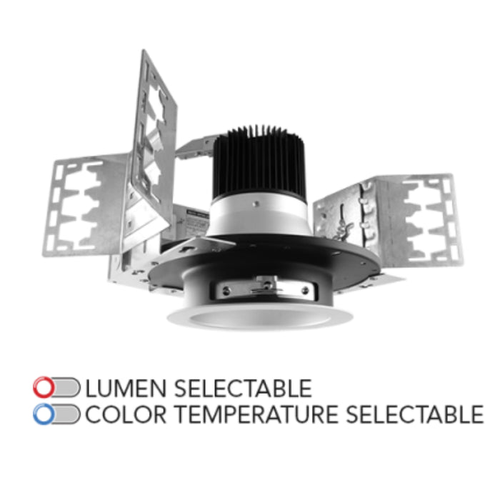 Rayon RBC4-FN 4" 8W/11W/18W/25W/29W Builders Plus LED Commercial Downlight New Construction, Lumens & 5CCT Selectable, 120-277V