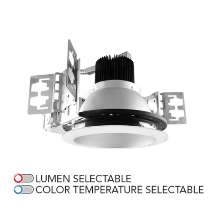 Rayon RBC6-FN 6" 50W/60W/70W Builders Plus LED Commercial Downlight New Construction, Lumens & 3CCT Selectable, 120-277V