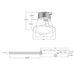 Rayon RBC6-FR 6" 22W/28W/36W Builders Plus LED Commercial Downlight Remodel/Retrofit Fixed Wall Wash, Lumens & 5CCT Selectable, 120-277V