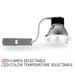 Rayon RBC8-FR 8" 9W/12W/18W/25W/29W Builders Plus LED Commercial Downlight Remodel/Retrofit, Lumens & 5CCT Selectable, 120-277V