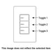 Greengate RC-3TLB-321 Room Controller Wallstation, 3 Large Buttons, Zone 1/Zone 2/All Off