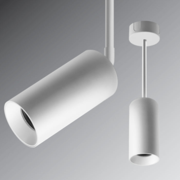 Rayon RCYA3 3" LED Architectural Cylinder, Wattage & 5CCT Selectable, 120-277V, Adjustable Stem Pendant Mount-Deep