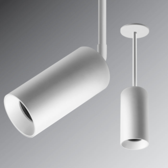 Rayon RCYA3 3" LED Architectural Cylinder, Wattage & 5CCT Selectable, 120-277V, Adjustable Stem Pendant Mount-Shallow