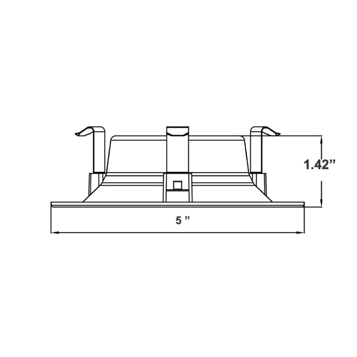 Westgate RDDF4 4" 7W LED Baffle Recessed Trim Light, 5CCT Selectable