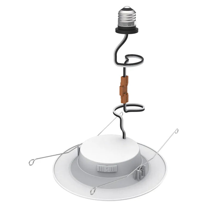 Westgate RDDF6 6" 10W LED Baffle Recessed Trim Light, 5CCT Selectable