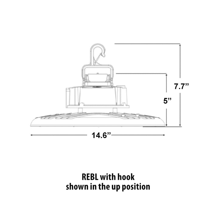 Lithonia Contractor Select REBL 149W/171W/192W LED High Bay, 3CCT & Lumens Selectable, XVOLT