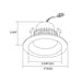 Rayon REC4R 4" 14W Builders Plus Economy LED Recessed Downlight, 5CCT Selectable, 1000lm, 120V