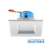 Rayon REC4S 4" 14W Builders Plus Economy LED Square Recessed Downlight, 5CCT Selectable, 1000lm, 120V