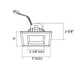 Rayon REC4S 4" 14W Builders Plus Economy LED Square Recessed Downlight, 5CCT Selectable, 1000lm, 120V