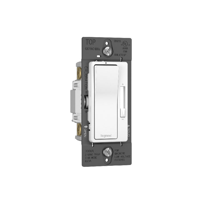 Wattstopper RHLV703P radiant 120V, 700VA, Magnetic Low-Voltage Single Pole/3-Way Dimmer