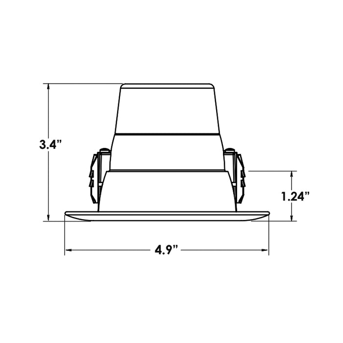 Elite RL429 4" 10W LED Lensed Reflector Retrofit, Smart Dim, 750 Lumen, 120V