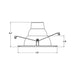 Elite RL631 6" 10W LED Baffle Recessed Retrofit, 5CCT Selectable, 950 Lumens, 120V