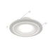 Halo RLWZDZT56 5/6" LED Smart Wi-Fi Dual Zone LED Trims Connected by WiZ Pro, 1000 Lumen, 120V