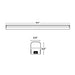 RemPhos RP-LBIMAX 4-ft 30W/35W/40W/48W LED Linkable Strip Light with Occupancy Sensor, 4CCT Selectable, up to 6365 Lumens, 120-277V