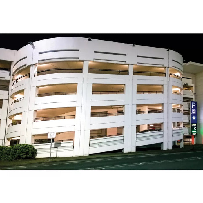 Lumark RPGC 31W/49W/63W LED Round Canopy Light, Motion Sensor for Dimming Operation