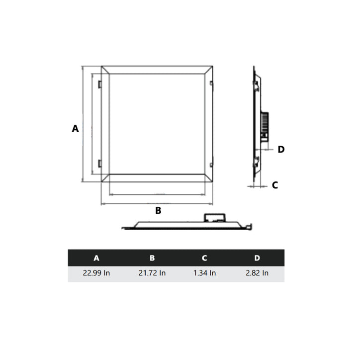 Lumination RPL Refit 2x2 20W/33W/40W LED Panel, 3500K, Selectable Lumens